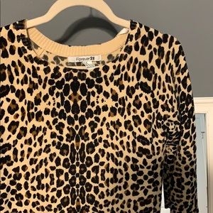 Forever 21 Cheetah Print Sweater